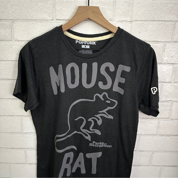 POPFUNK Official Parks & Rec Mouse Rat Adult Unisex Tee - Picture 2 of 7